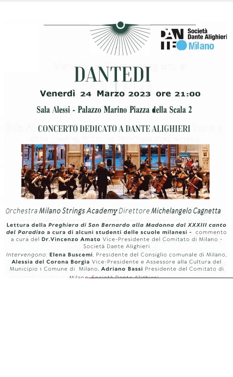 DANTED . CONCERTO E LETTURA DEDICATI A DANTE ALIGHIERI MI